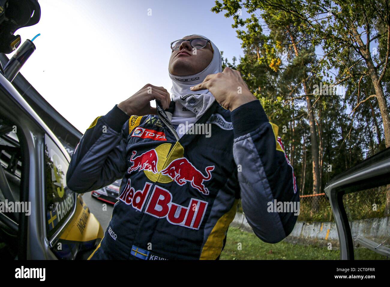 HANSEN Kevin (SWE), Team Hansen (SWE), Peugeot 208, retrato durante el Neste World RX de Riga-Letonia, 5ª ronda de la FIA World Rallycross Cham 2020 Foto de stock