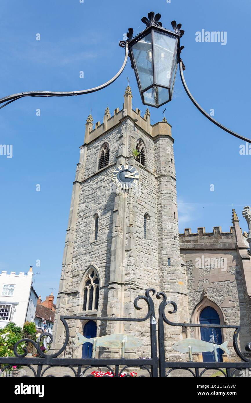 Iglesia Parroquial de San Nicolás, Church Street, Alcester, Warwickshire, Inglaterra, Reino Unido Foto de stock