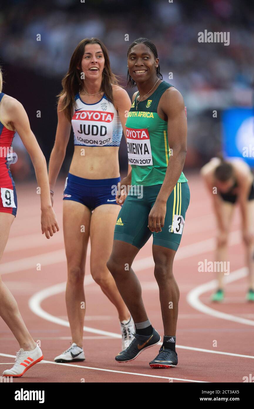 Jessica Judd califica para la final de 1500 metros para mujeres. Campeonato Mundial de Atletismo 2017 Copyright Foto © Mark Pain / Alamy Foto de stock