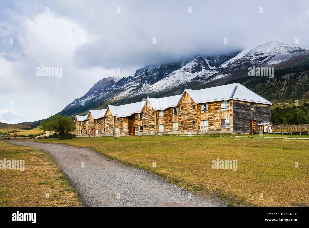 Hotel las Torres Patagonia, Parque Nacional Torres del Paine, Patagonia,  Chile, América del Sur Fotografía de stock - Alamy
