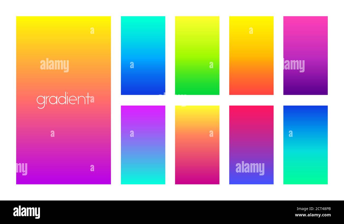 Fondos vectoriales abstractos de gradiente. Mínimos fondos verticales de  colores para banners, fondos de pantalla Imagen Vector de stock - Alamy