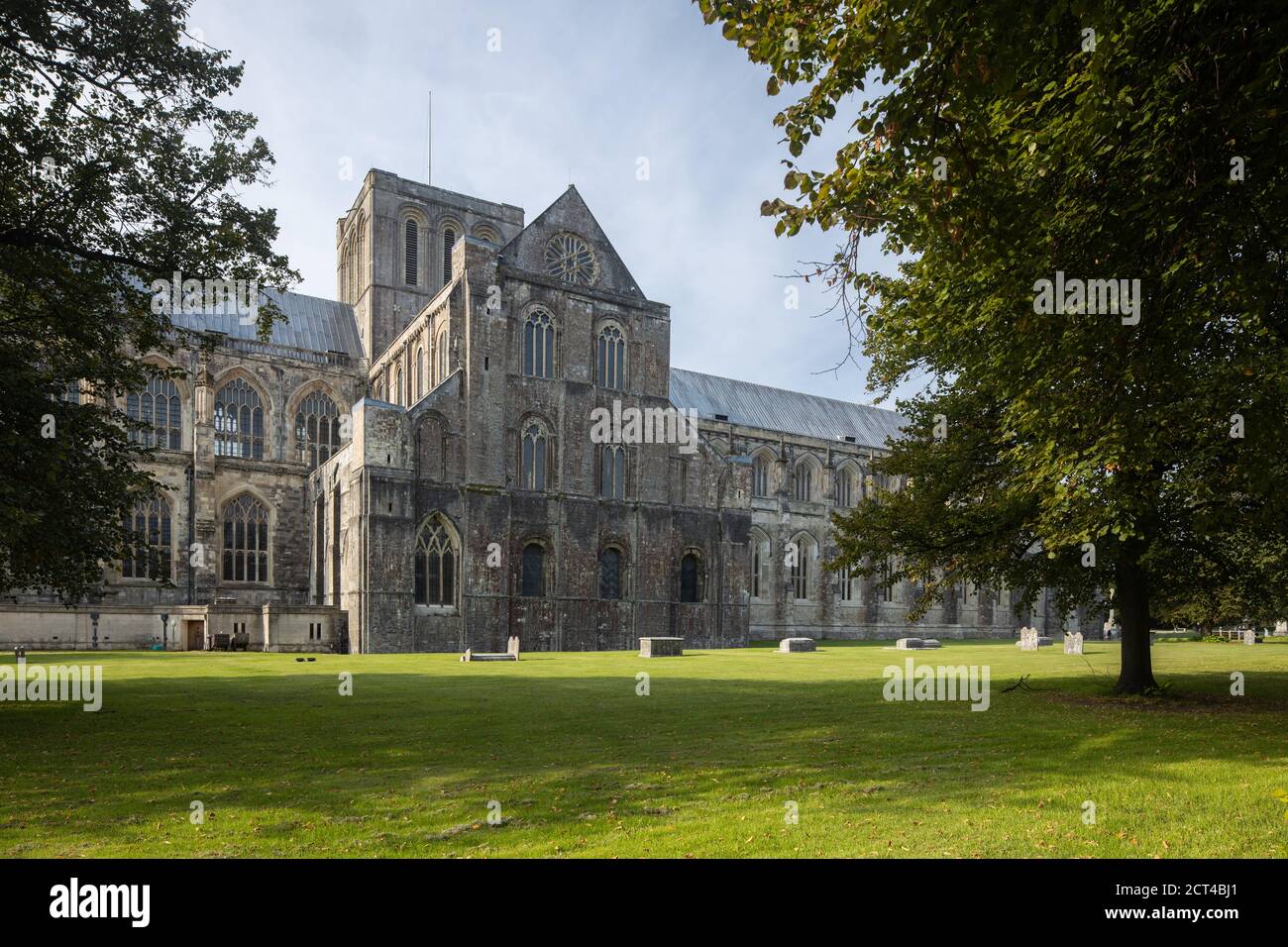 La Catedral de Winchester, Winchester, Hampshire, Inglaterra, Reino Unido. Foto de stock