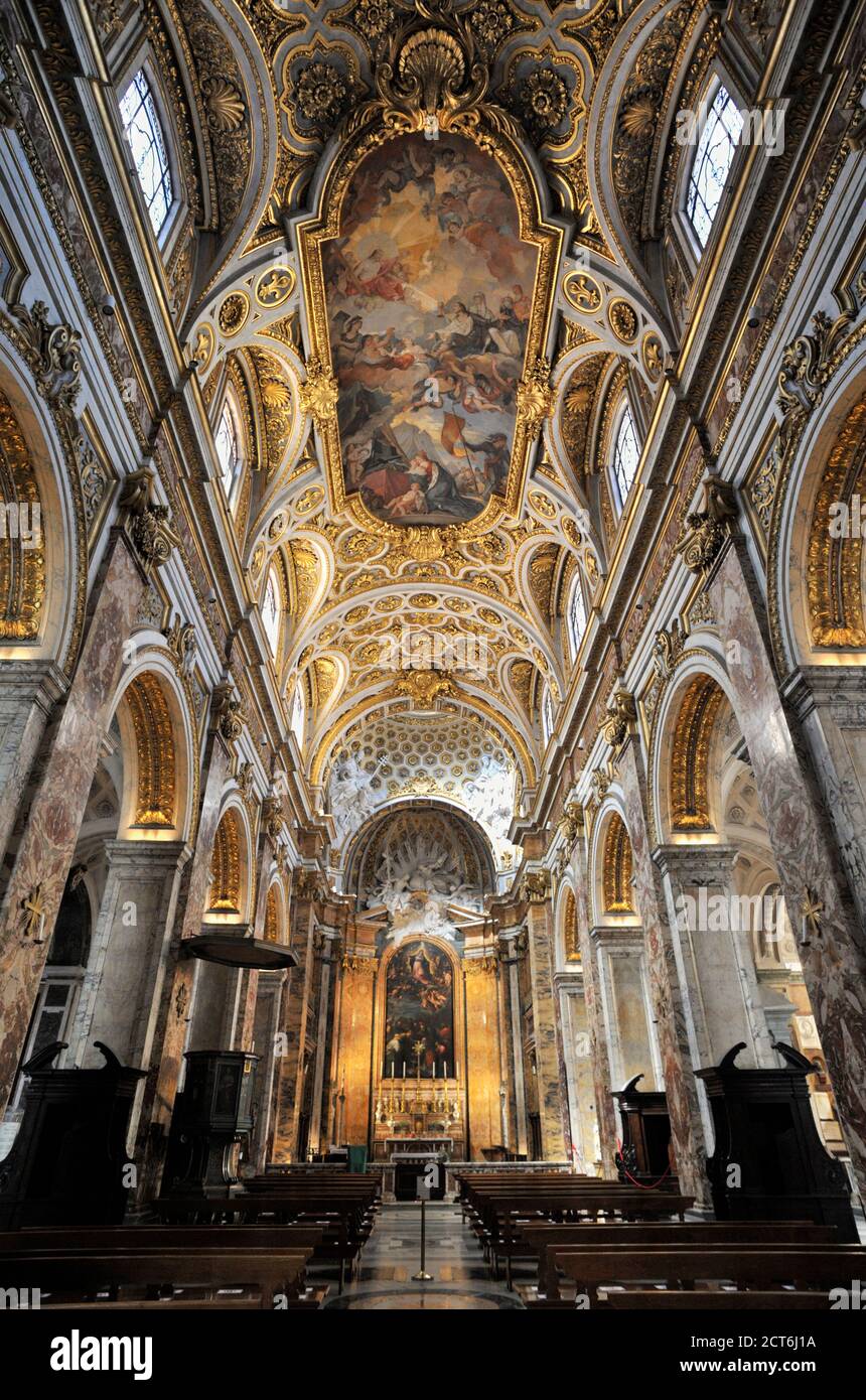 Italia, Roma, la iglesia de San Luigi dei francesi Foto de stock