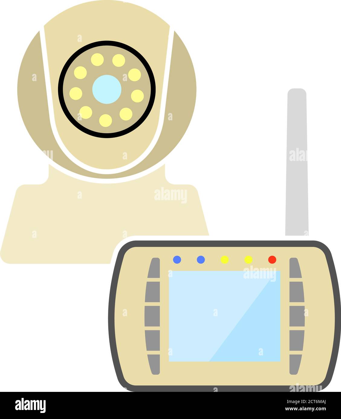 Icono Del Intercomunicador De La Casa, Estilo Plano Ilustración del Vector  - Ilustración de vigilancia, botones: 118125465