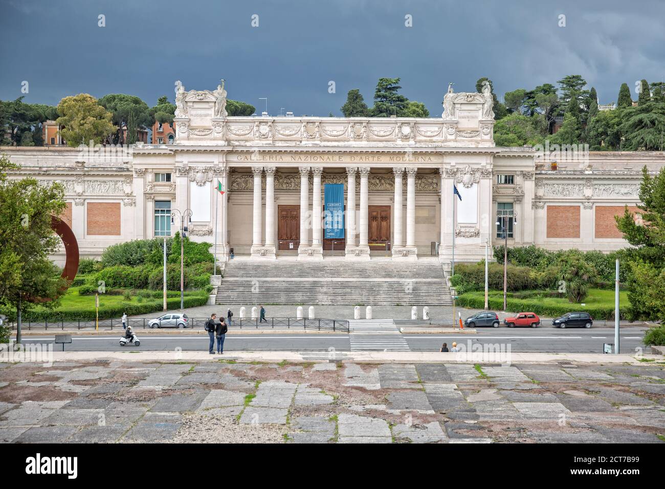 Roma,Italia - 15 de mayo de 2016:la Galería Nazionale d'Arte moderna es una galería de arte en Roma, fundada en 1883 y dedicada al arte moderno y contemporáneo Foto de stock