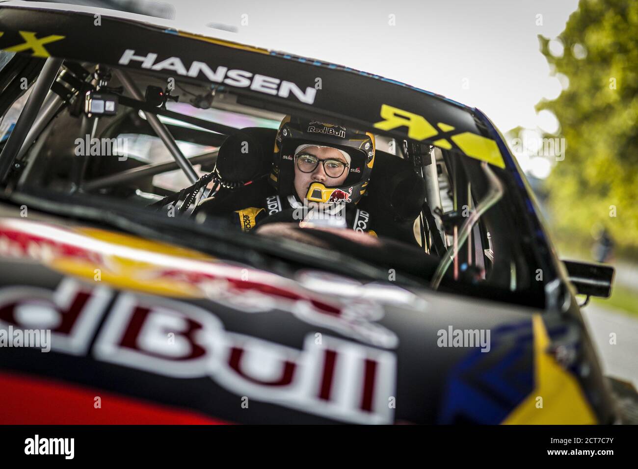 HANSEN Kevin (SWE), Team Hansen (SWE), Peugeot 208, retrato durante el Neste World RX de Riga-Letonia, 5ª ronda de la FIA World Rallycross Cham 2020 Foto de stock