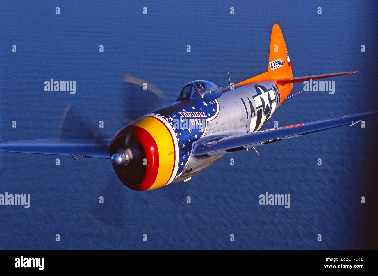 Avión de combate P47 de la República de la Segunda Guerra Mundial Foto de stock