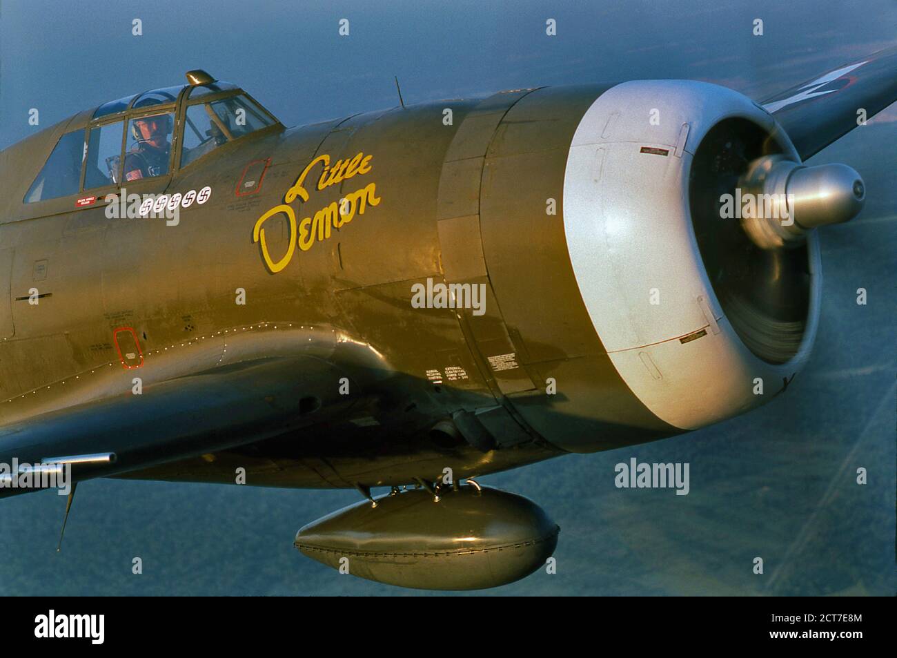 Avión de combate P47 de la República de la Segunda Guerra Mundial Foto de stock