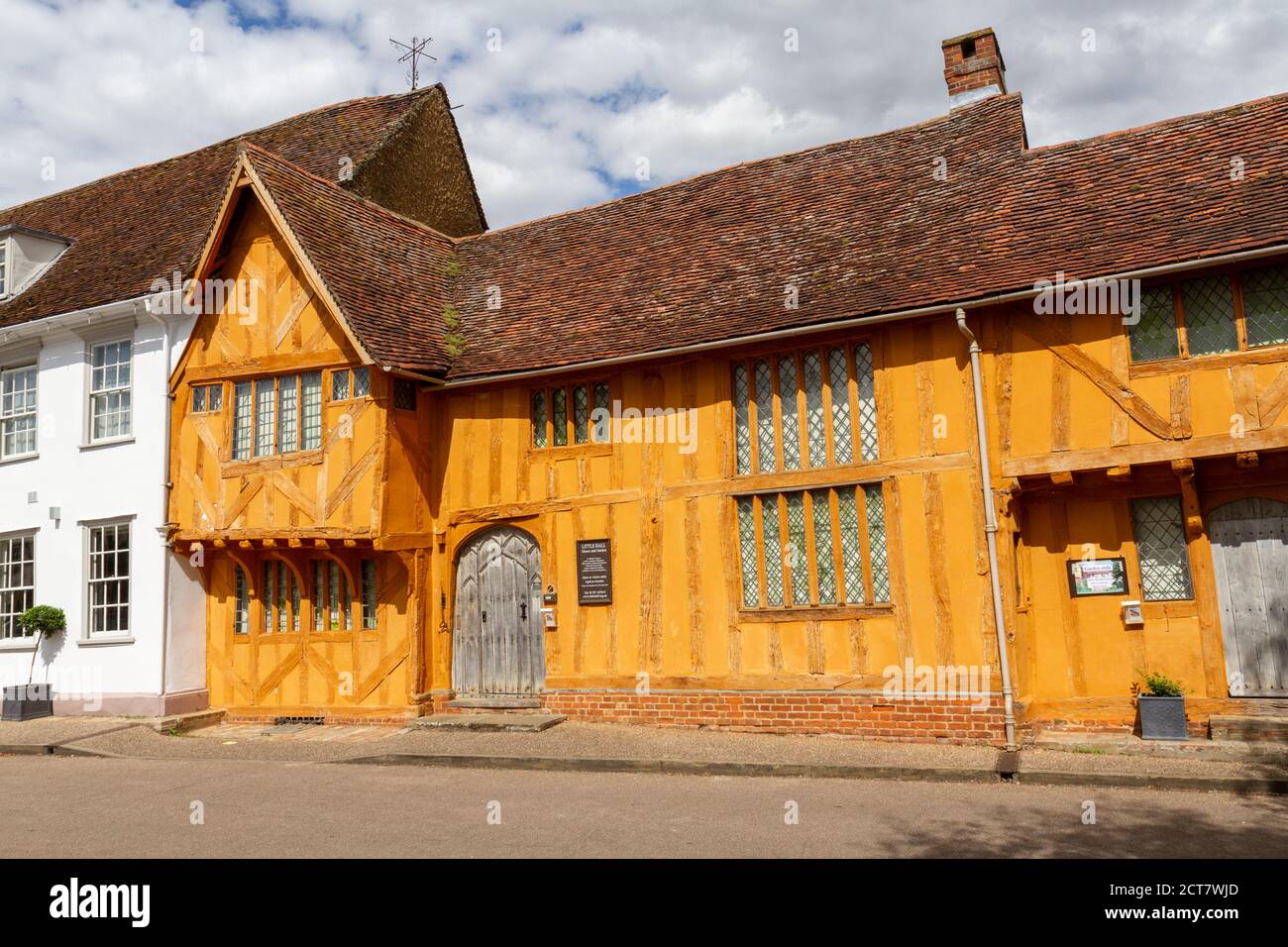 Little Hall House en Lavenham, Suffolk, Reino Unido. Foto de stock