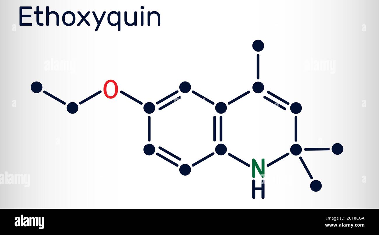 Etixequin, EMQ, molécula antioxidante E324. Es una quinolina utilizada como conservante de