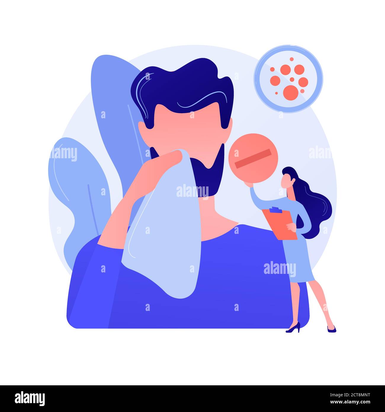 Gripe estacional Resumen concepto vector ilustración Imagen Vector de