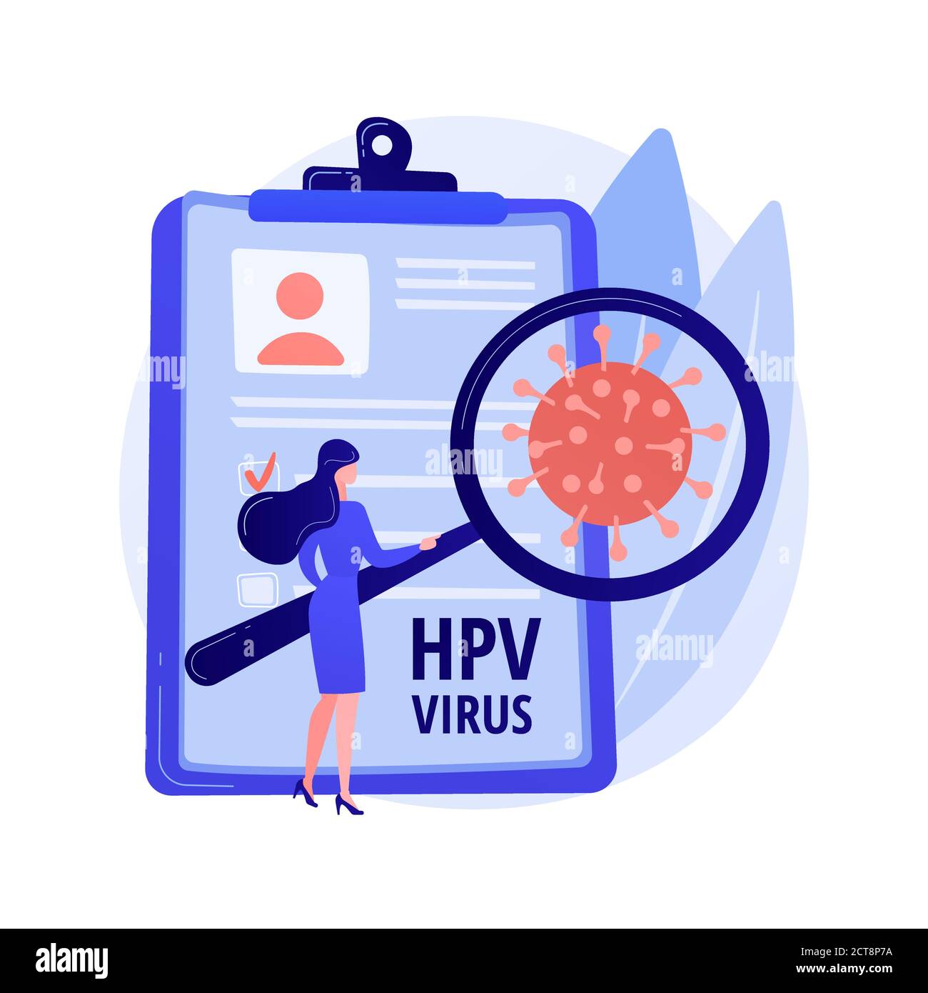 Virus del papiloma humano VPH concepto abstracto vector ilustración Imagen  Vector de stock - Alamy