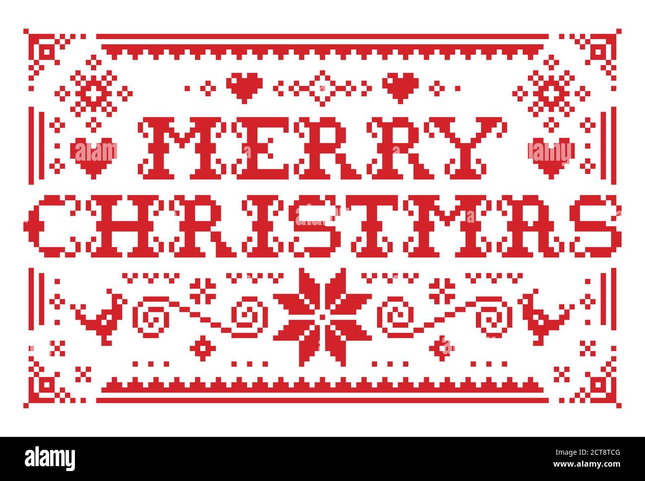 Embroidery christmas card cross stitch fotografías e imágenes de alta  resolución - Alamy