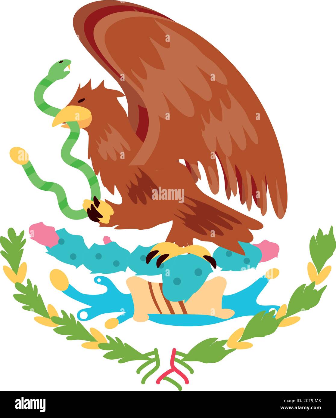 Águila mexicana estilo detallado diseño de iconos, México tema de la  cultura Ilustración vectorial Imagen Vector de stock - Alamy