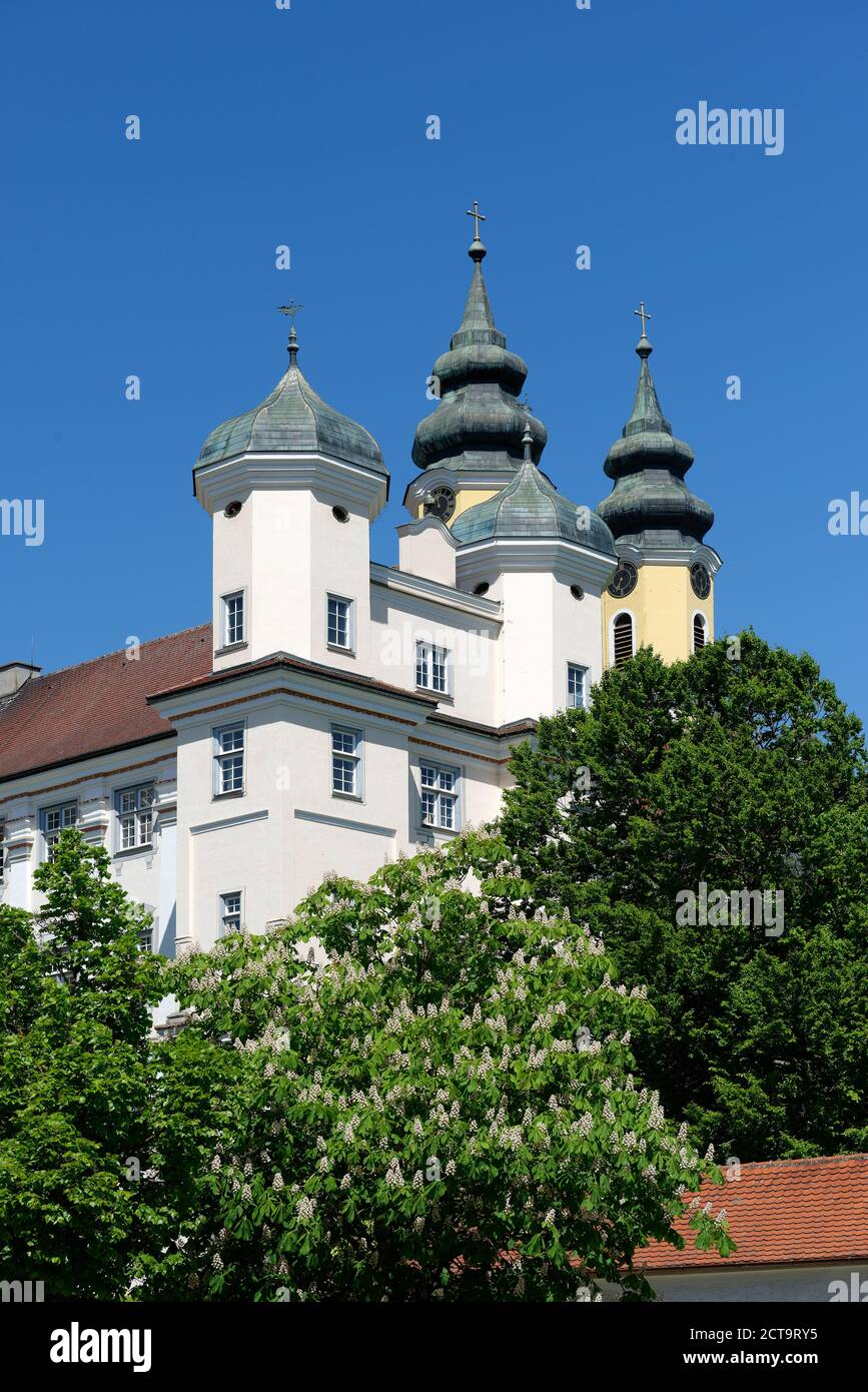 Alemania, Baden-Wuerttemberg, Rot an der Rot, puerta superior, antigua abadía imperial Foto de stock