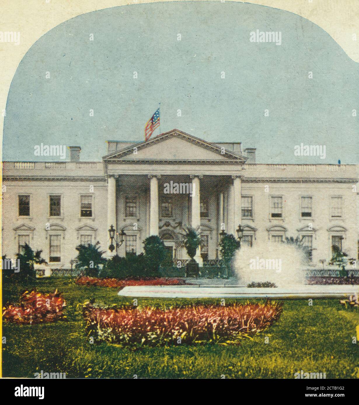 La Casa Blanca, frente Norte y Terrenos, Ingersoll, T. W. (Truman Ward) (1862-1922), Casa Blanca (Washington, D.C.), 1898, Washington (D.C.) Foto de stock