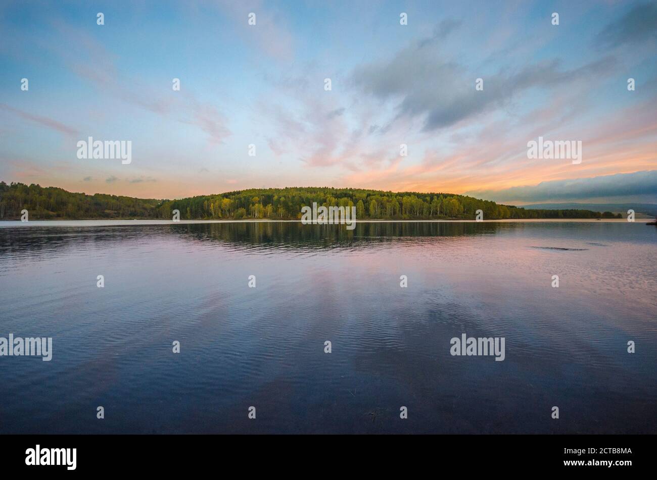 Lago Vlasinsko Foto de stock