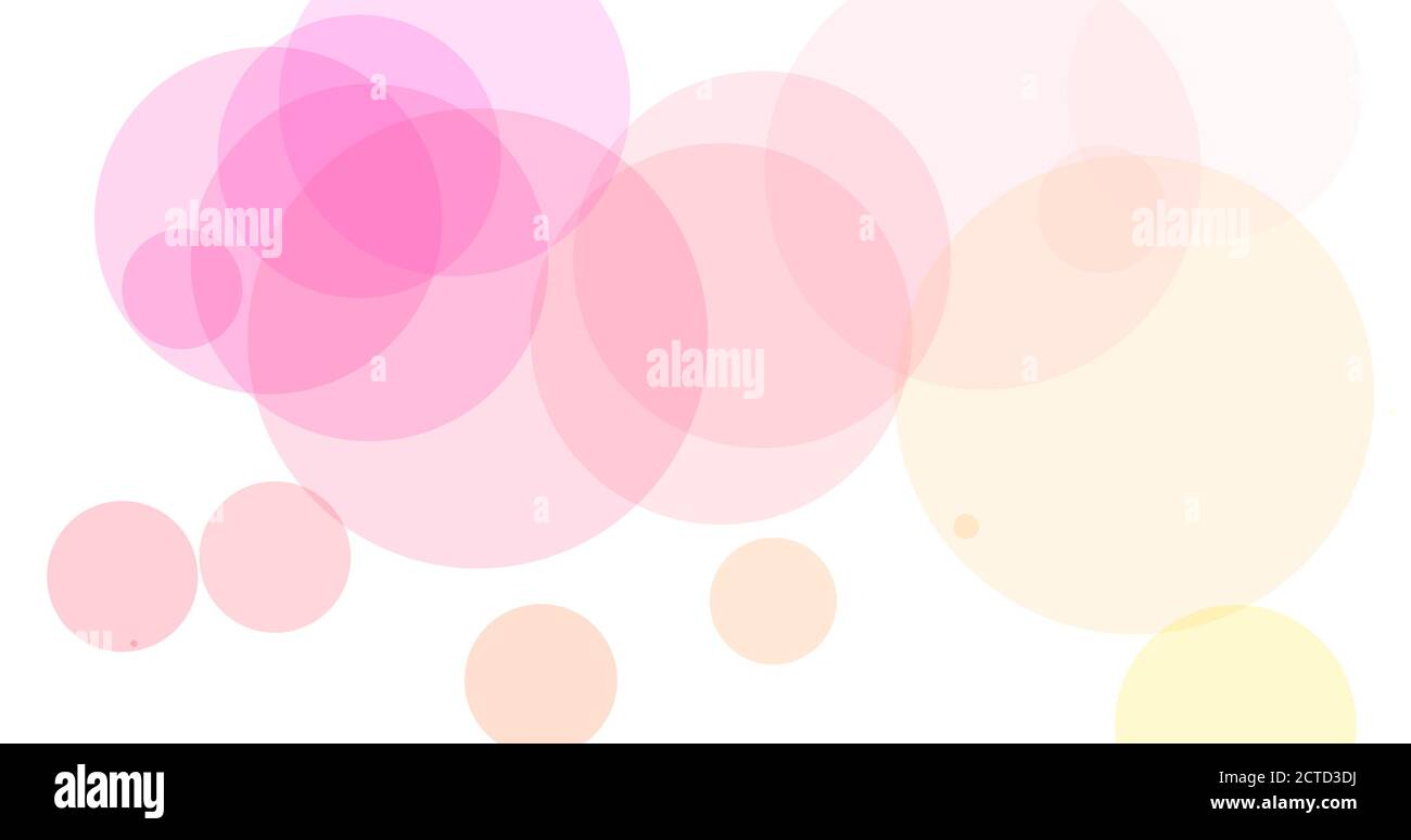 Fondo blanco con círculos rosados para fondos de pantalla Fotografía de  stock - Alamy