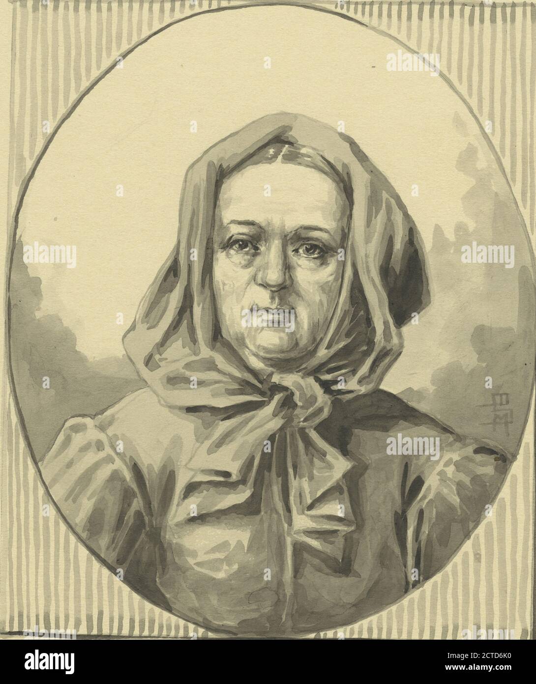 Hannah Penn. Dirigió el gobierno por un tiempo después de la muerte de su marido, WM. Penn., imagen fija, impresiones, 1777 - 1890 Foto de stock