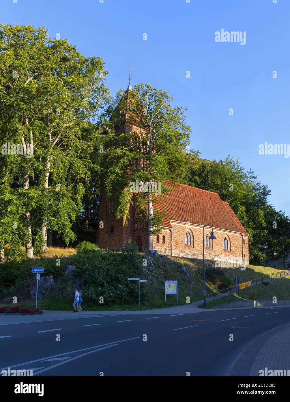 Iglesia Luterana Pueblo Iglesia en Binz, Alemania Foto de stock