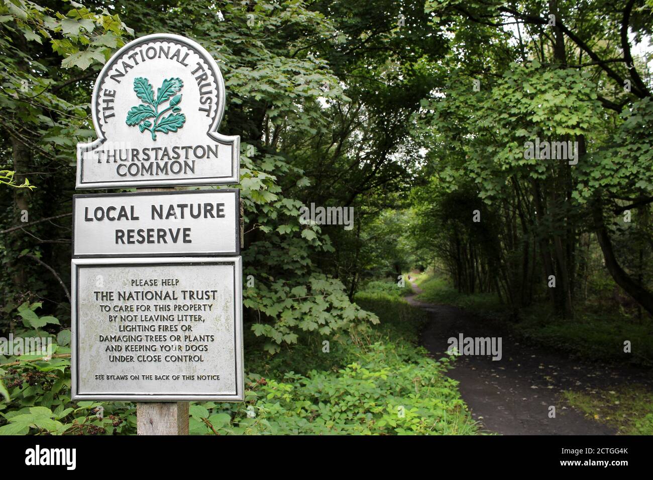 The National Trust - Thurstaston Common Nature Reserve, Wirral, Reino Unido Foto de stock