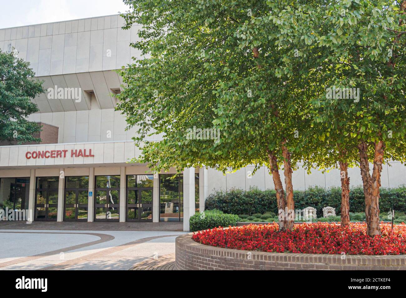 Huntsville Alabama, Von Braun Convention Center, entrada al centro, sala de conciertos Foto de stock