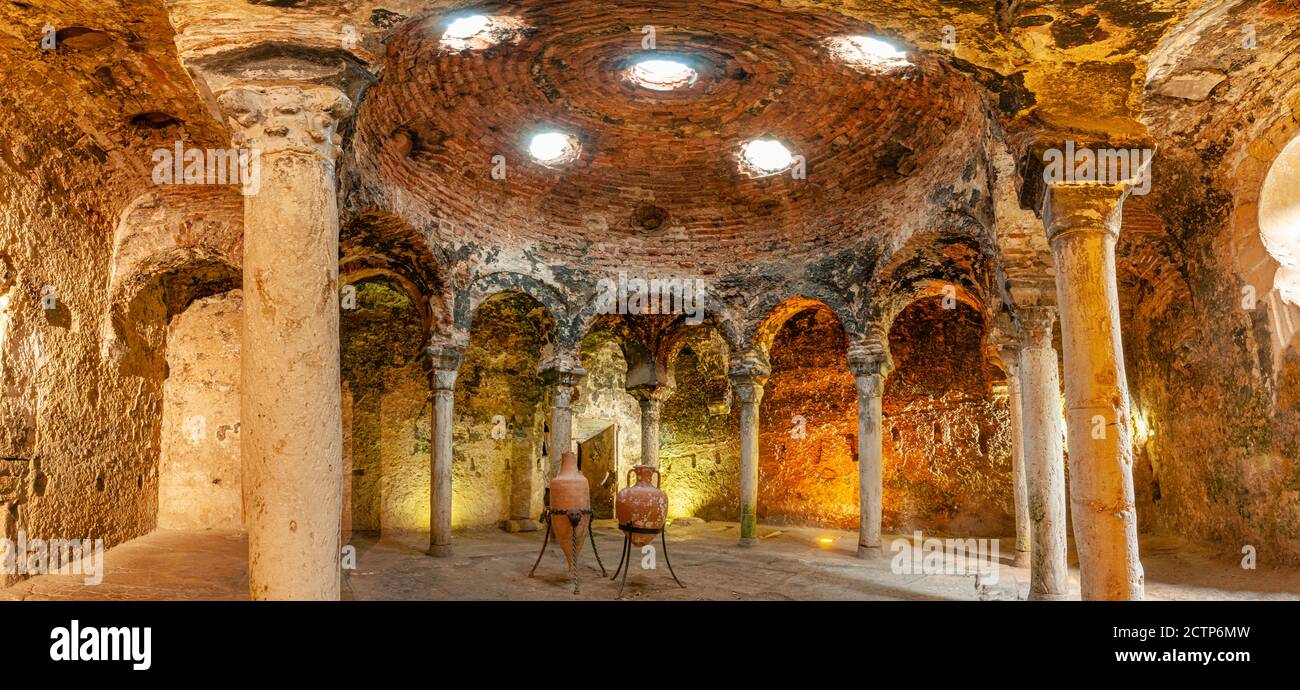 baños árabes, - Banys Àrabs - , sello X, Palma, Mallorca, islas baleares, españa, europa Foto de stock