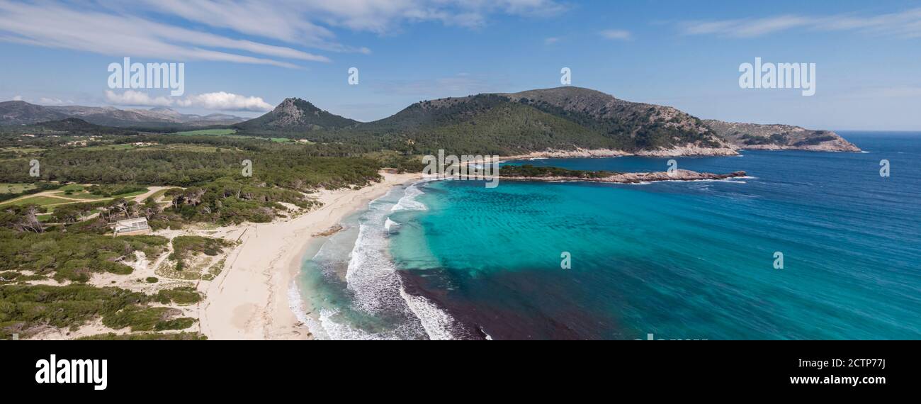 Cala Agulla, Área natural de especial interés, municipio de Capdepera, Mallorca, Islas Baleares, España Foto de stock