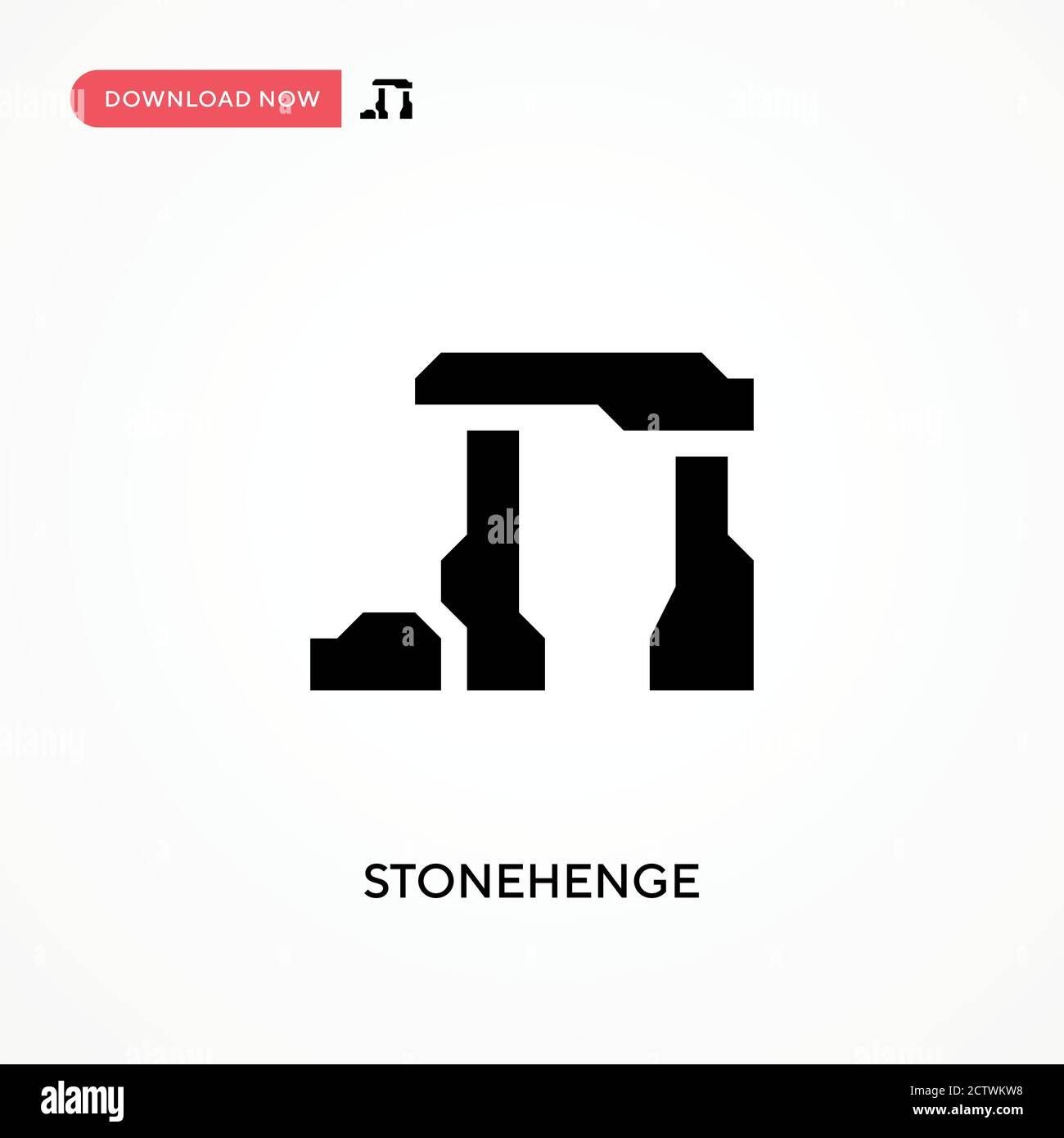 Icono de vector Stonehenge. . Ilustración moderna y sencilla de vector plano para sitio web o aplicación móvil Ilustración del Vector