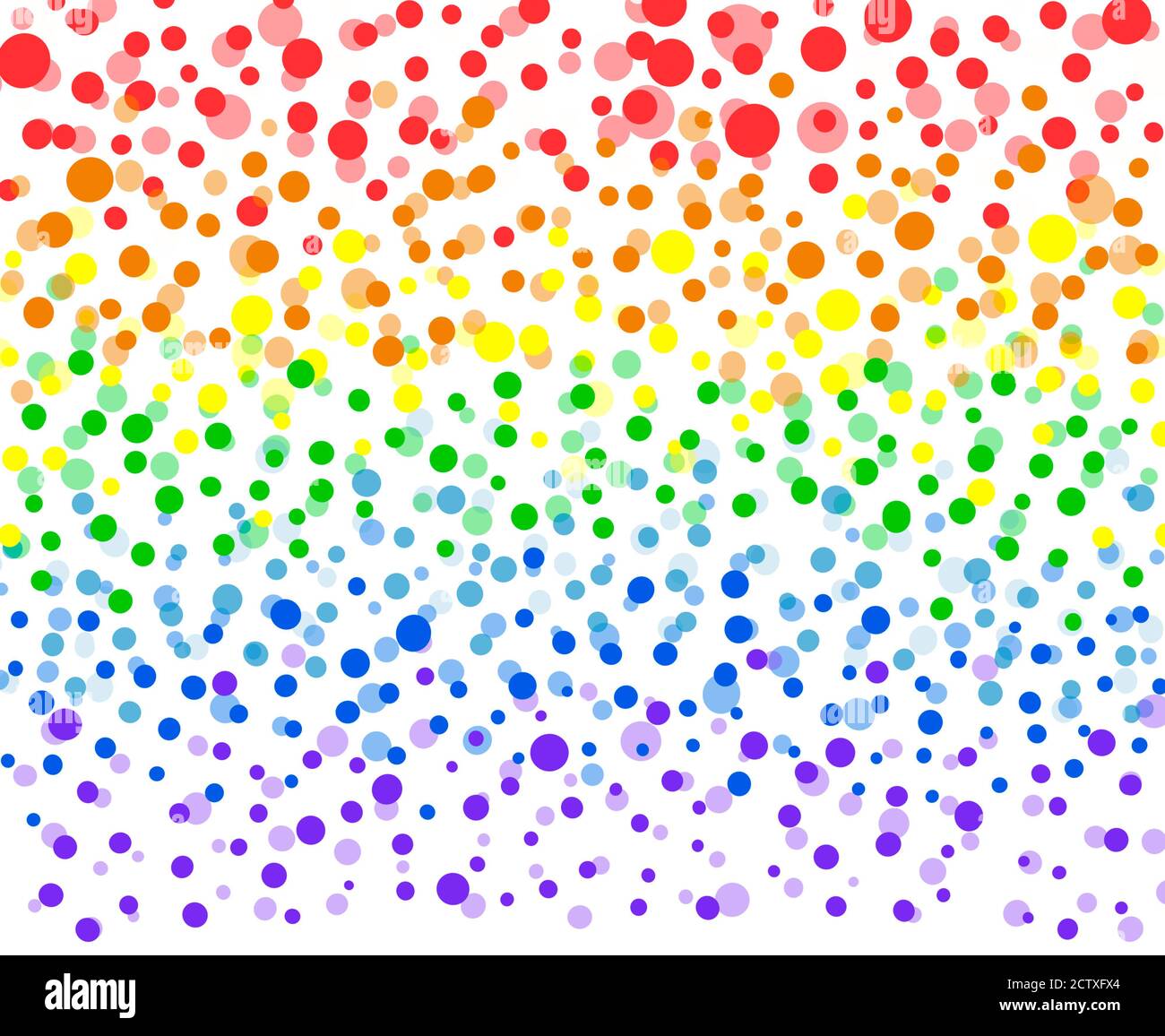 fondo colorido con bolas de colores de diferentes tamaños Fotografía de