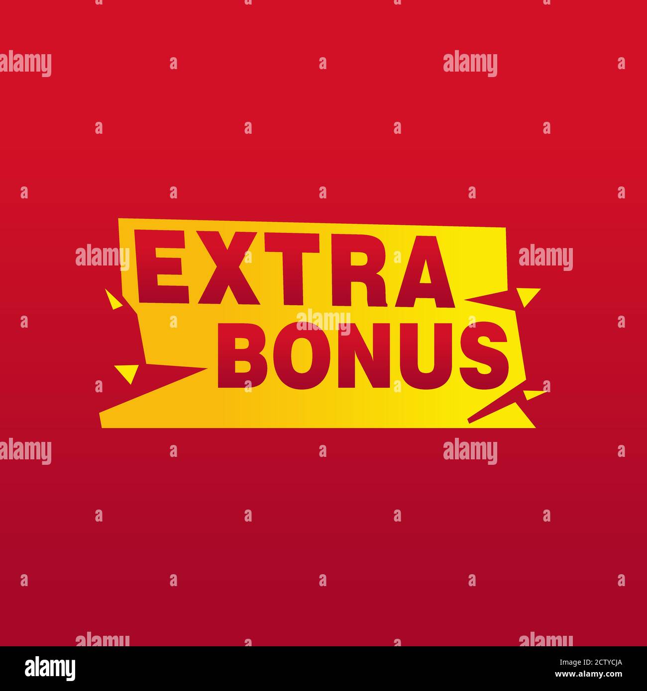 Vector Ilustración Red Extra Bonus Label. Elemento Web Banner moderno Ilustración del Vector