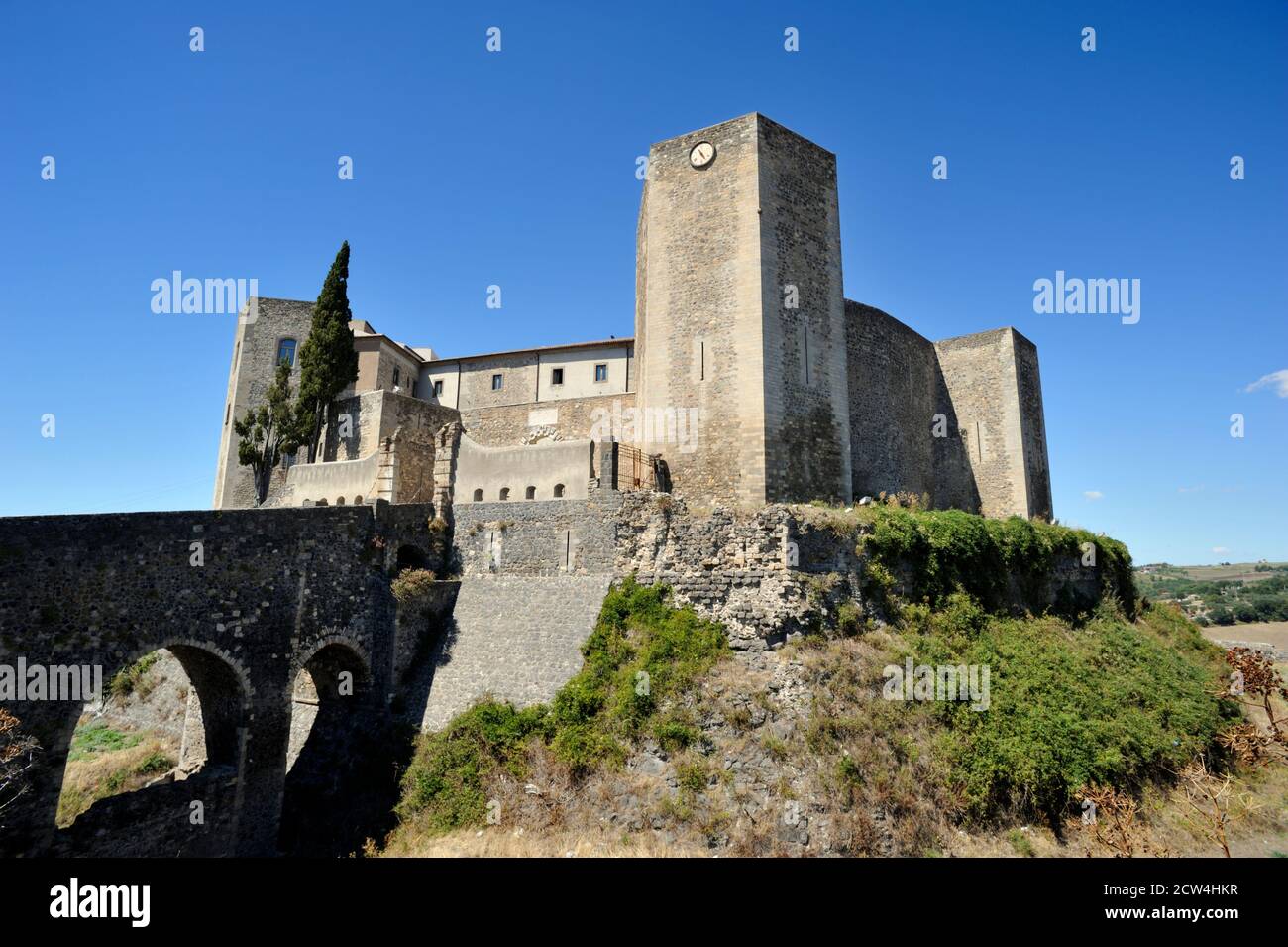 Italia, Basilicata, Melfi, castillo normando de Federico II Foto de stock