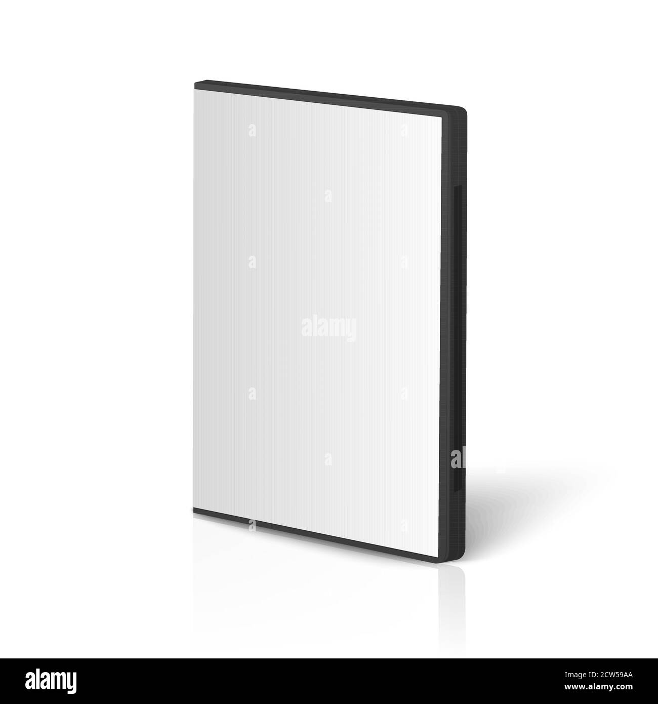 Vector 3d realista Cover Box para CD, DVD Closeup aislado sobre fondo