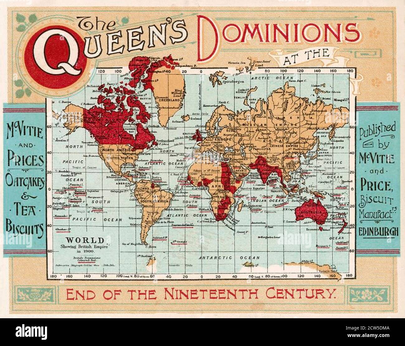 A4 Reimpresión De Británico Colonias Imperio Mapa Norte USA 