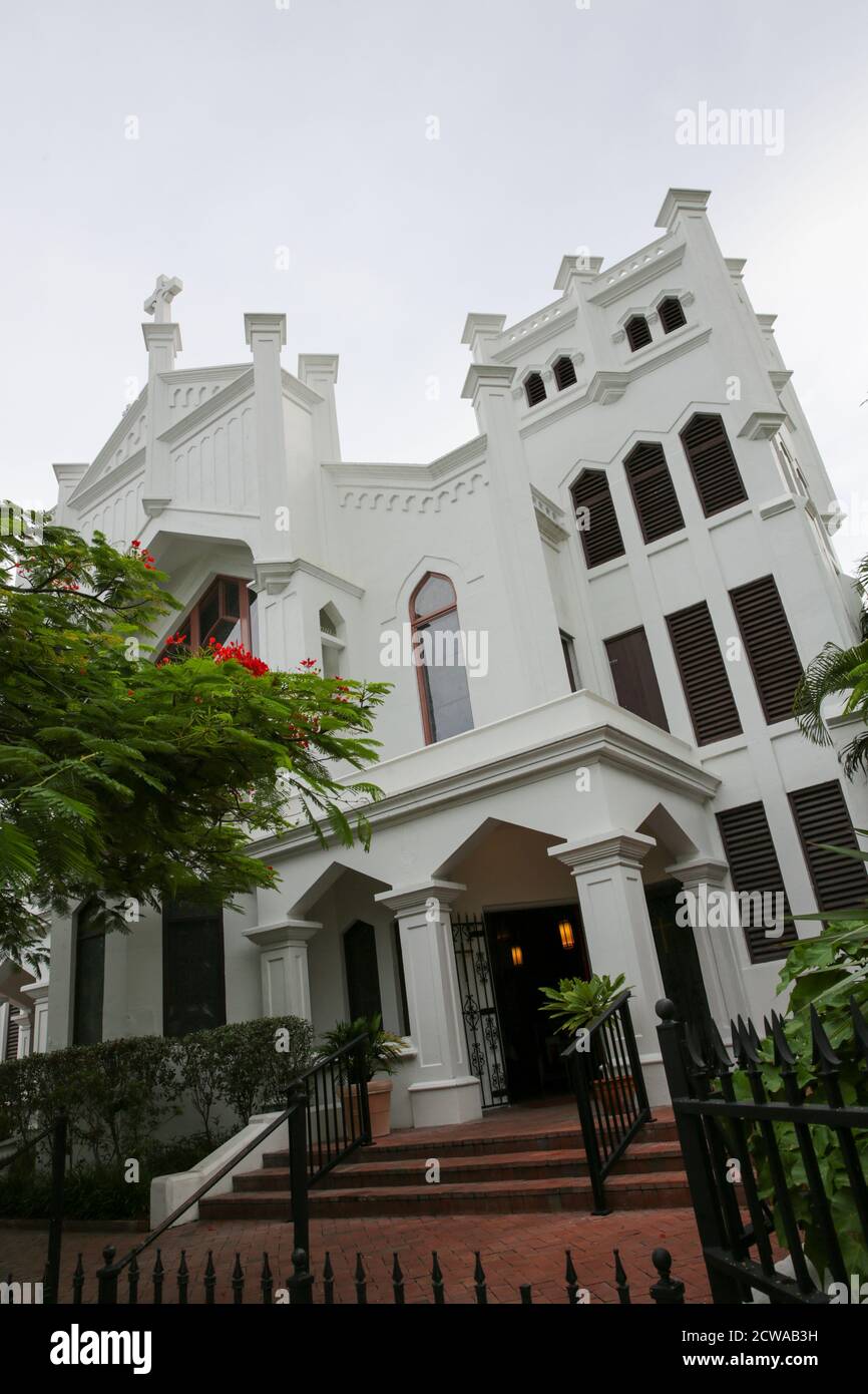 Exterior de la Iglesia Episcopal de San Pablo en Key West, Florida Keys, Florida, Estados Unidos Foto de stock