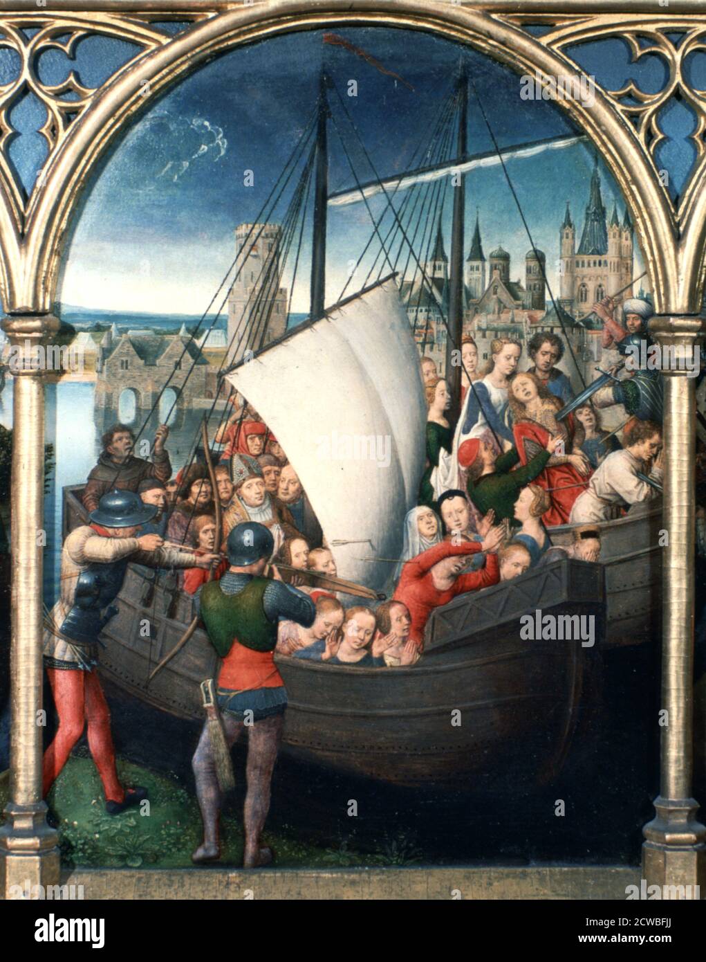Santuario de San Ursula, Martirio', 1489, Artista Hans Memling. Hans