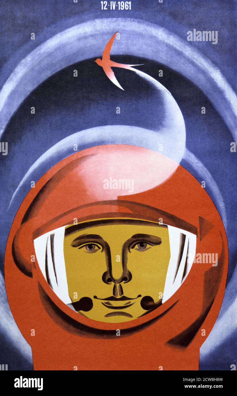 Yuri Gagarin', 1971. (Gagarin fue el primer astronauta que entró en órbita terrestre) Foto de stock
