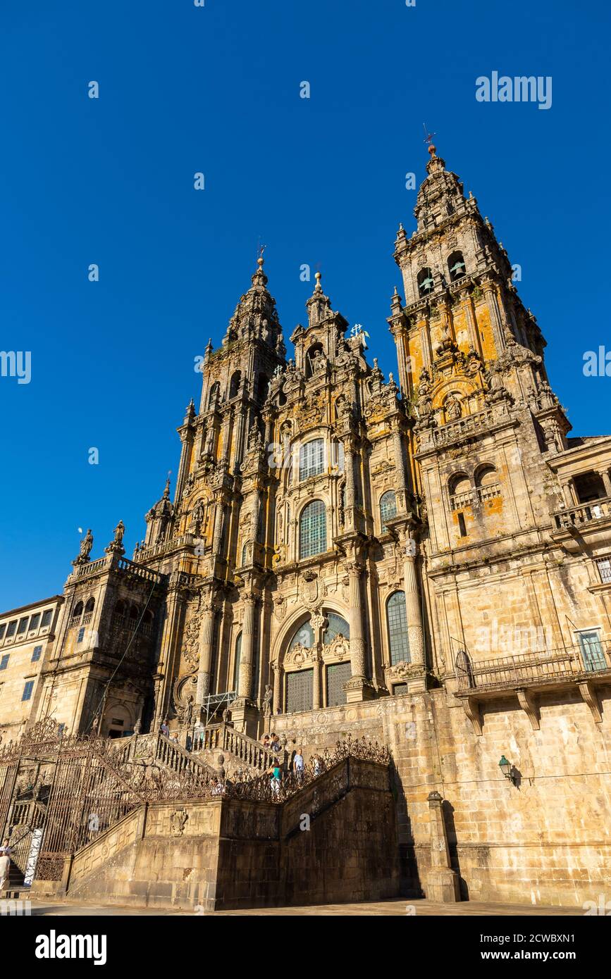 Catedral de Santiago de Compostela, Galicia, España Foto de stock