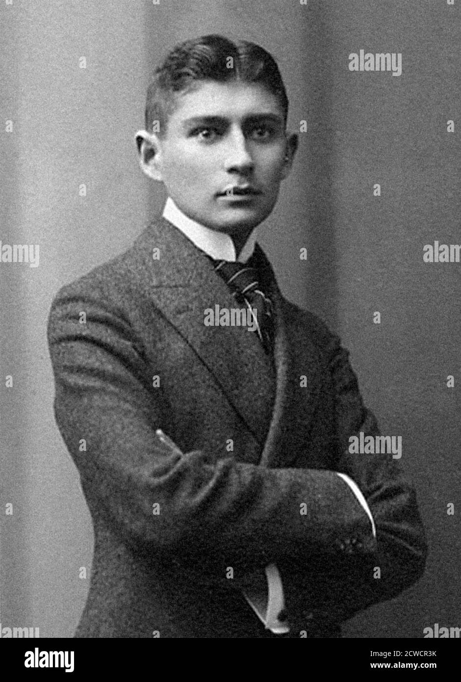 Franz Kafka (1883-1924), retrato del escritor bohemio, c.1906 Foto de stock