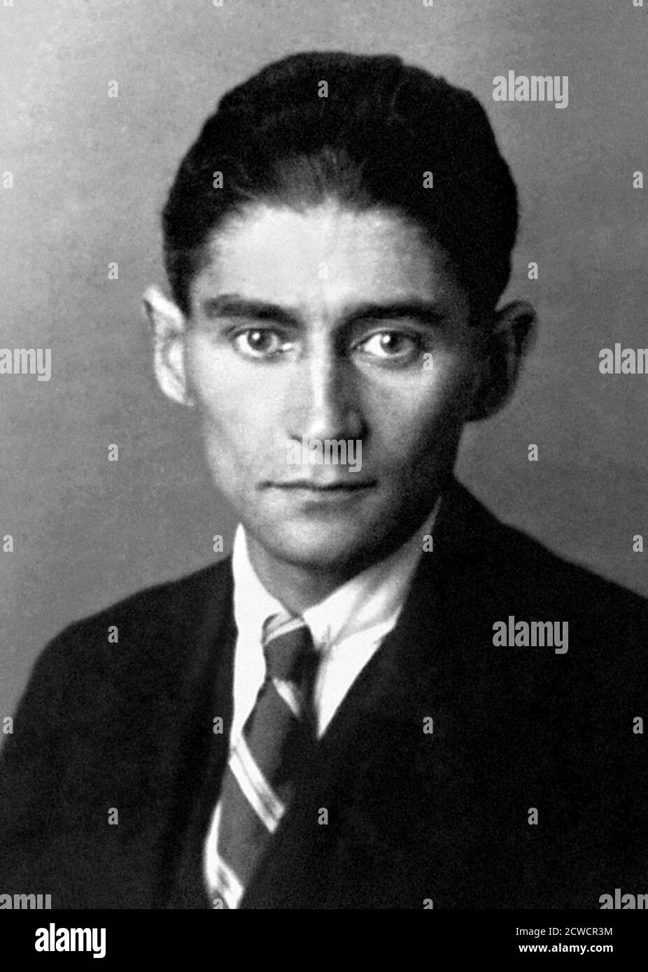 Franz Kafka (1883-1924), retrato del escritor bohemio, 1923 Foto de stock