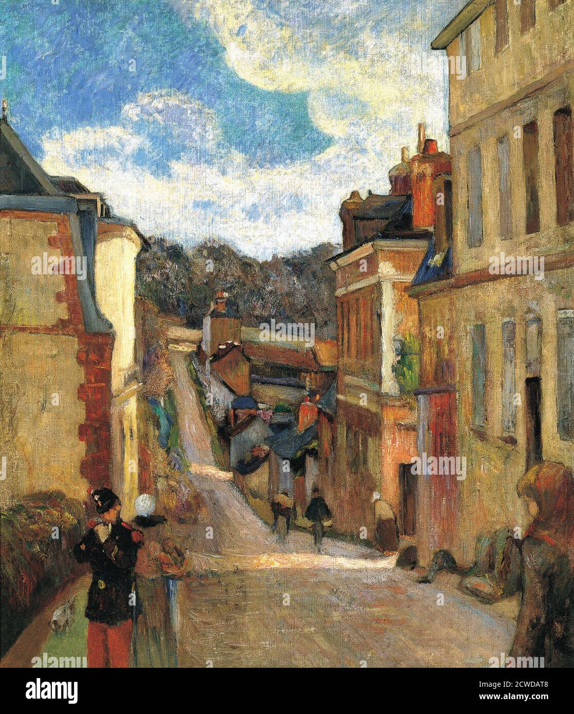 Rue Jouvenet en Rouen por Paul Gauguin 1884. Museo Thyssen-Bornemisza en Madrid, España Foto de stock