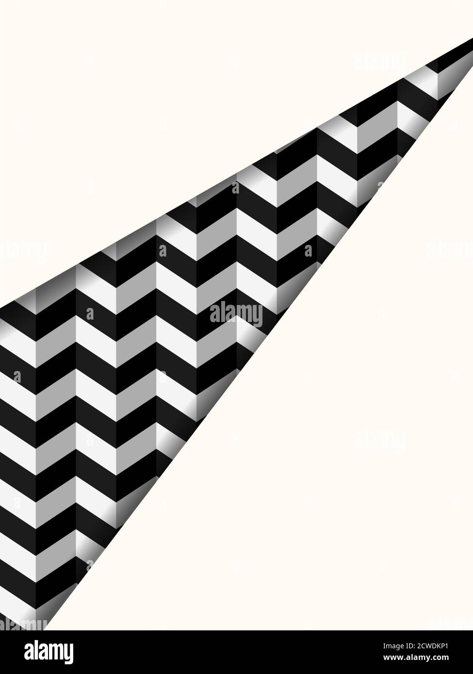 Decoración geométrica en blanco y negro, plantilla de fondo de portada  Imagen Vector de stock - Alamy