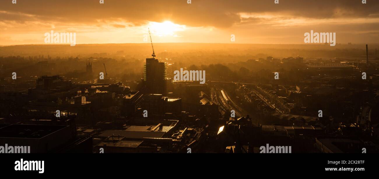 Croydon espectacular cielo Foto de stock