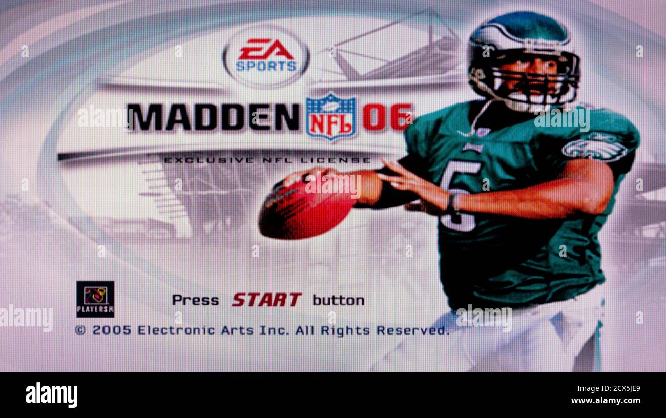 Madden NFL 06 - Sony PlayStation 2 PS2 - Editorial usar solo Foto de stock