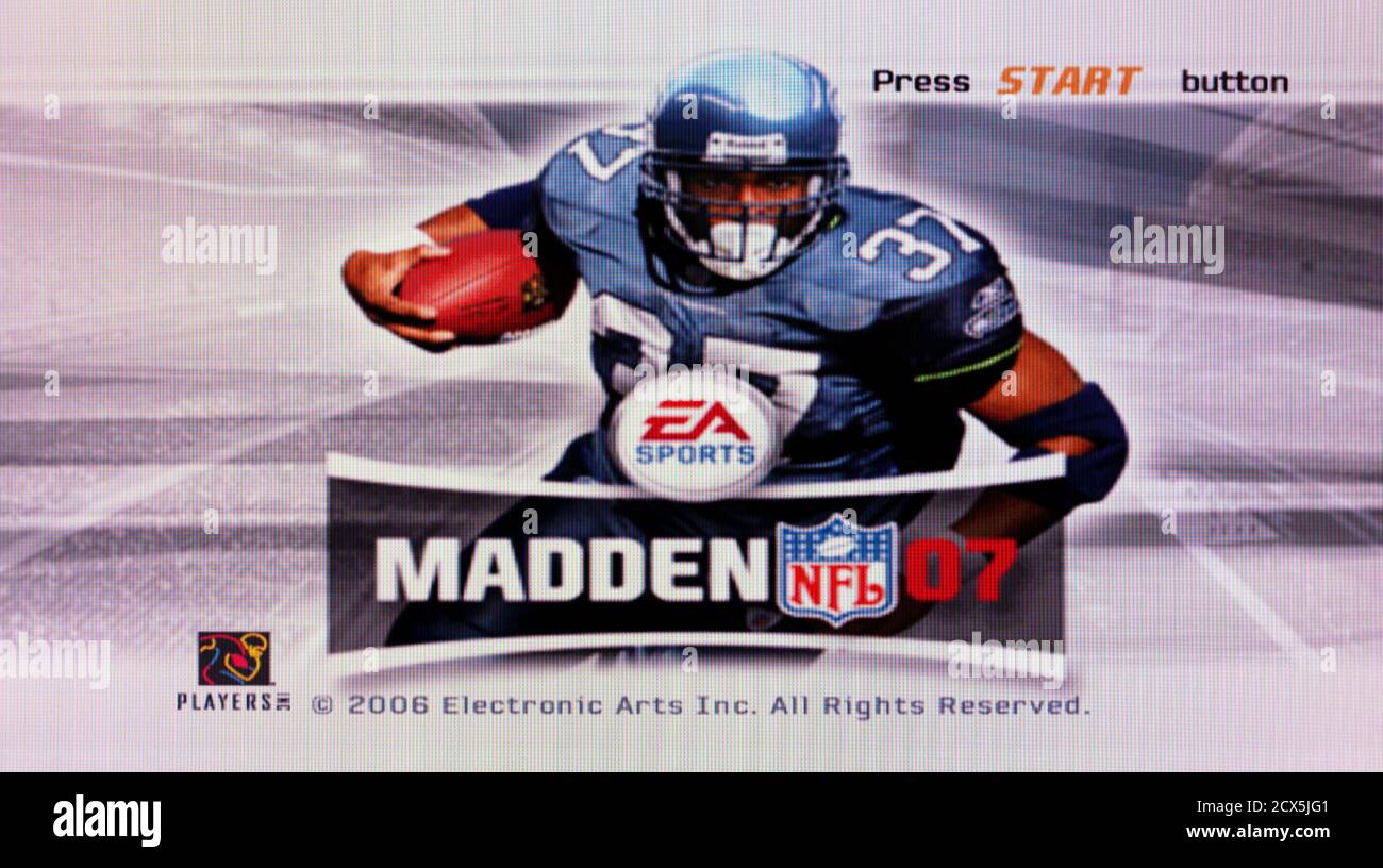 Madden NFL 07 - Sony PlayStation 2 PS2 - Editorial usar solo Foto de stock