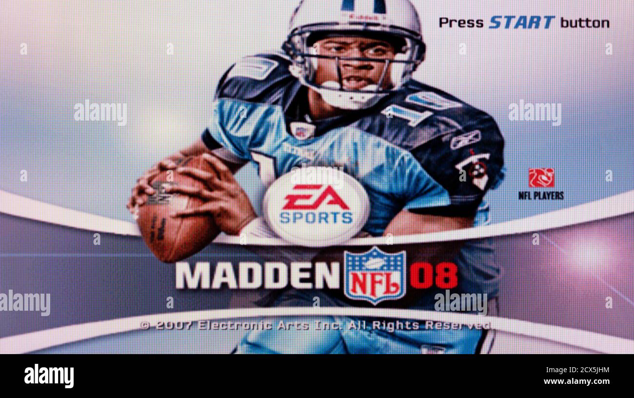 Madden NFL 08 - Sony PlayStation 2 PS2 - Editorial usar solo Foto de stock
