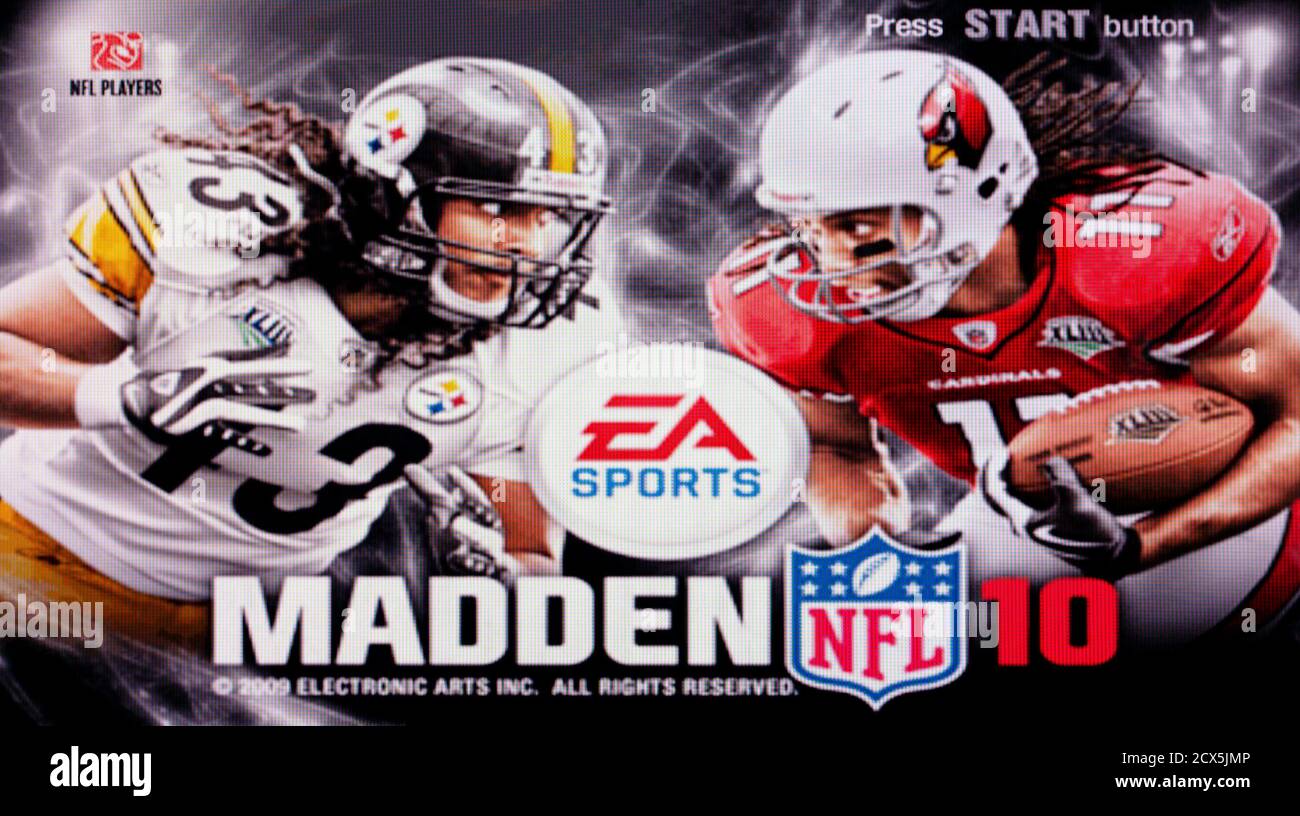 Madden NFL 10 - Sony PlayStation 2 PS2 - Editorial usar solo Foto de stock