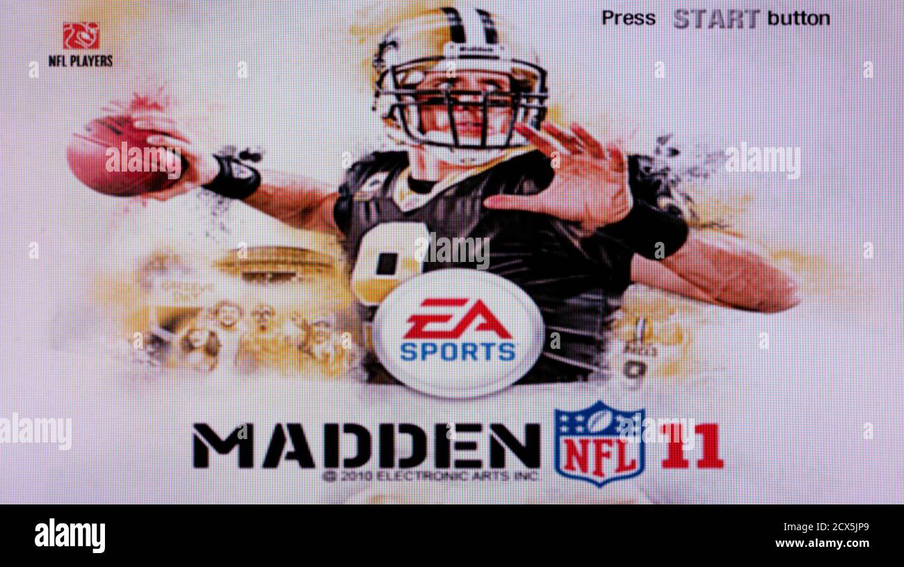 Madden NFL 11 - Sony PlayStation 2 PS2 - Editorial usar solo Foto de stock