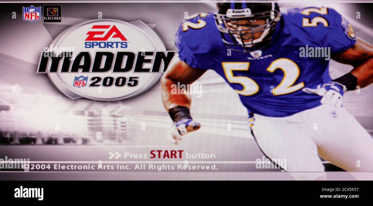 Madden NFL 2005 - Sony PlayStation 2 PS2 - Editorial usar solo Foto de stock