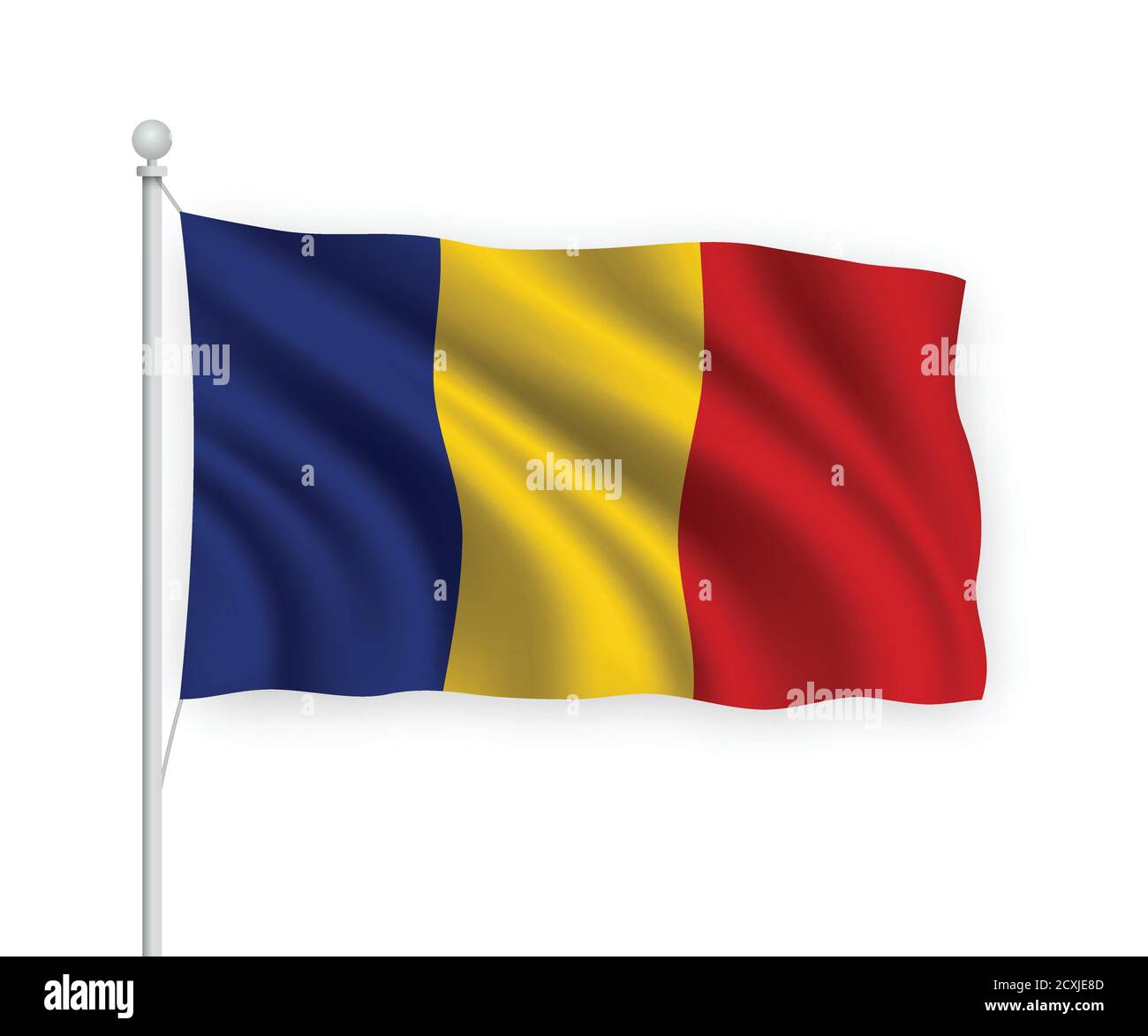 Flag romania Imágenes vectoriales de stock - Alamy